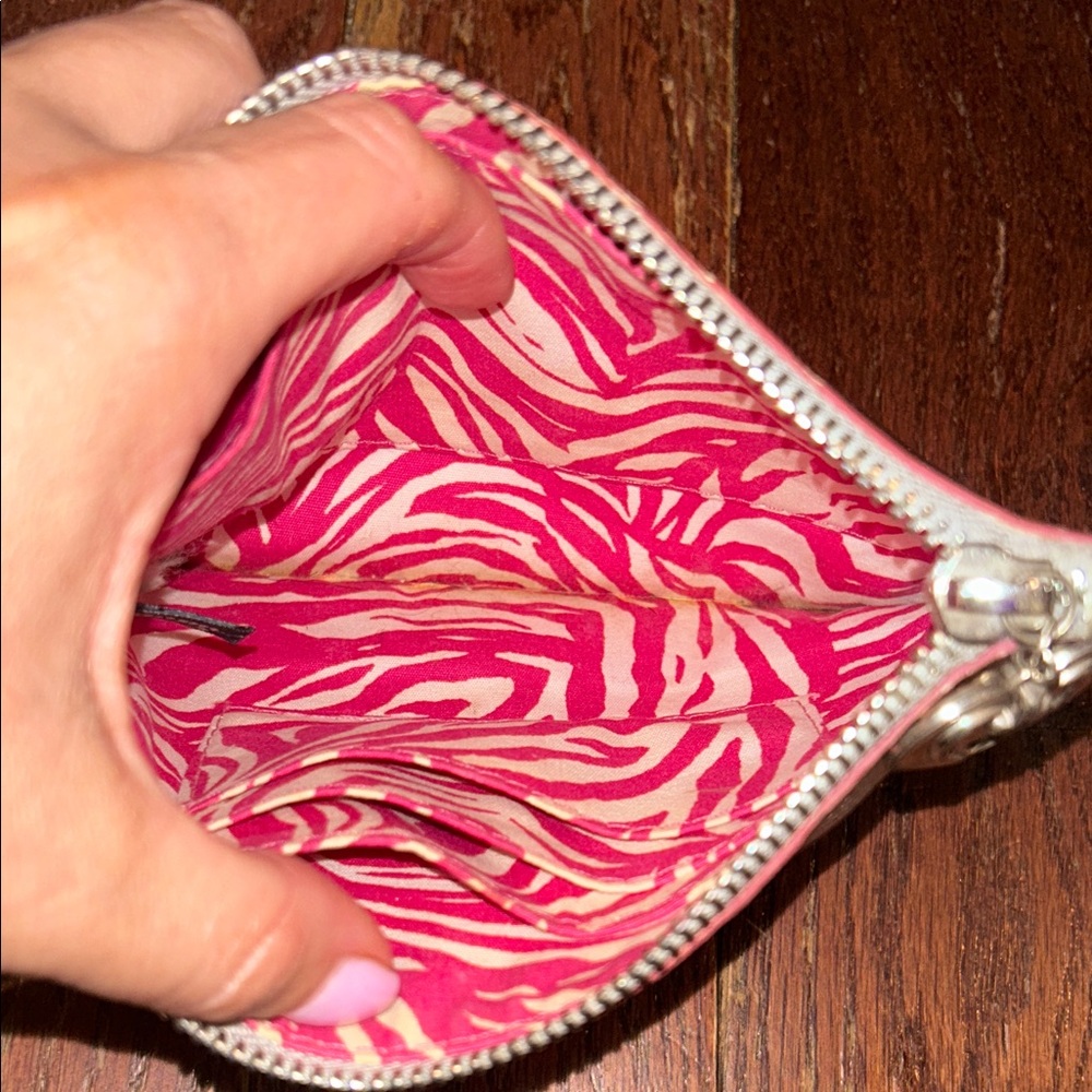 Brighton Metallic Silver Heart Embellished Wristlet - Picture 8 of 10